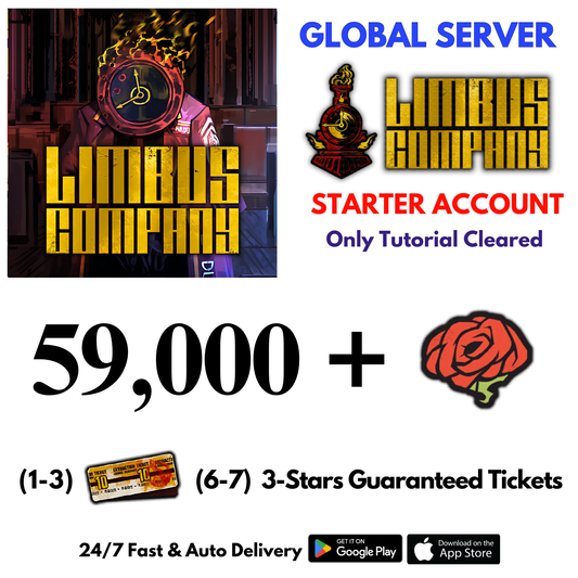 [GLOBAL] 59,000+Gems Limbus Company Starter Reroll Account