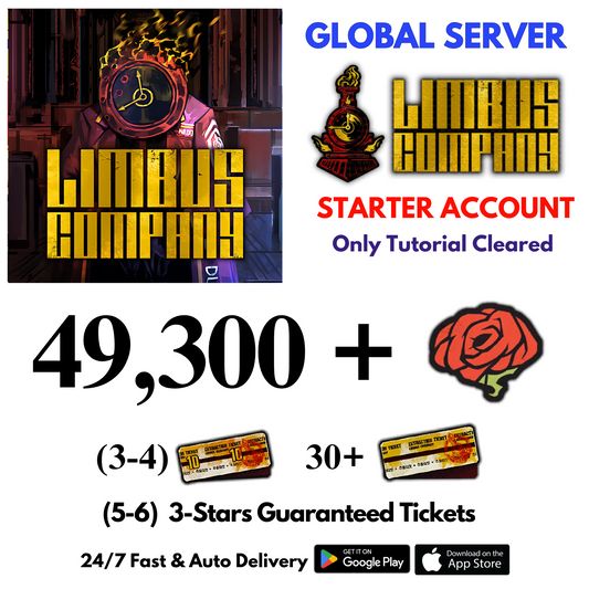 [GLOBAL] 49,300+Gems Limbus Company Starter Reroll Account