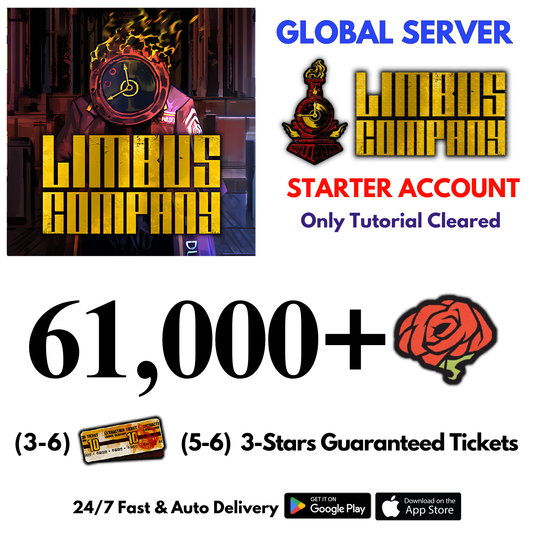 [GLOBAL] 61,000+Gems Limbus Company Starter Reroll Account