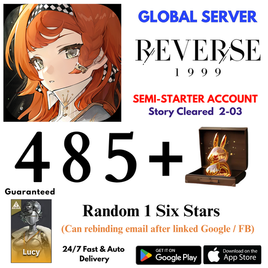 [GLOBAL] 485+Unilogs+Lucy+1 Random 6 Stars Reverse: 1999 Reroll Starter Account
