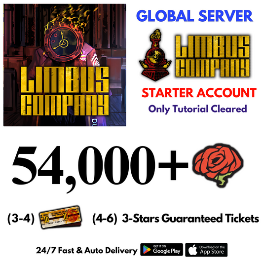 [GLOBAL] 54,000+Gems Limbus Company Starter Reroll Account
