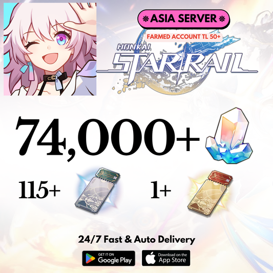 [Asia] 74,000+Jades Honkai Star Rail Farmed Account