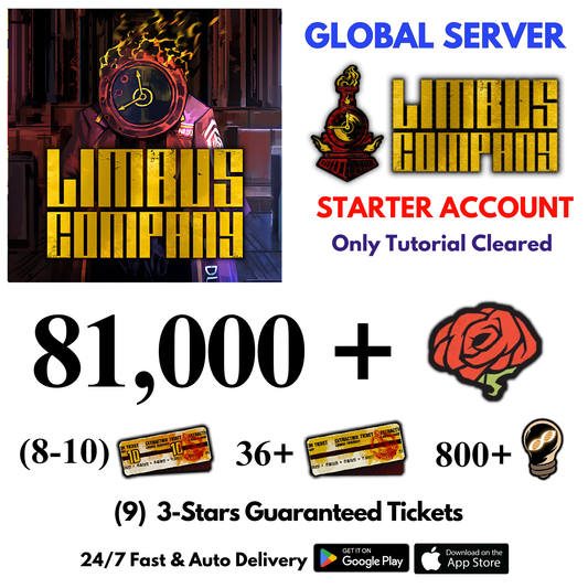 [GLOBAL] 81,000+Gems Limbus Company Starter Reroll Account