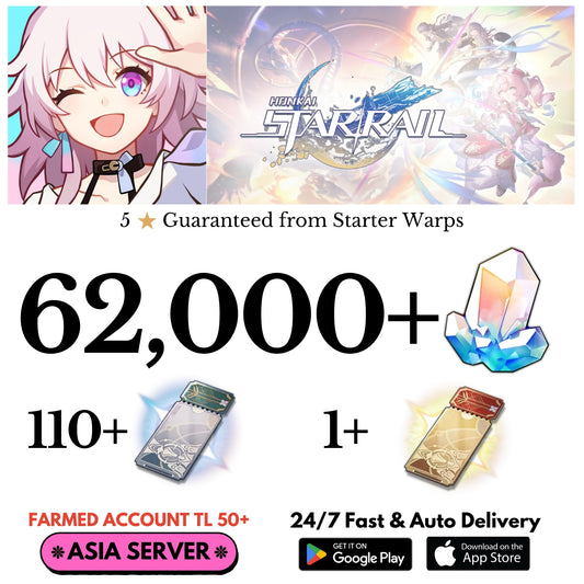 [Asia] 62,000+Jades Honkai Star Rail Farmed Account