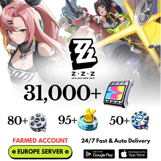 [Europe] 31,000+ Polychrome Zenless Zone Zero Farmed Reroll Account