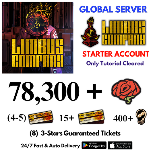 [GLOBAL] 78,300+Gems Limbus Company Starter Reroll Account