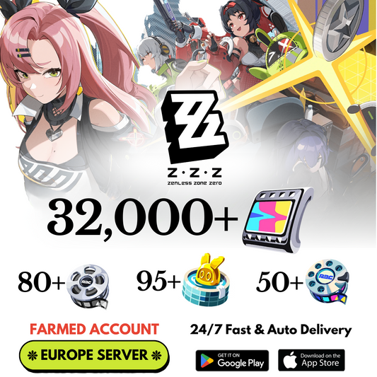 [Europe] 32,000+ Polychrome Zenless Zone Zero Farmed Reroll Account