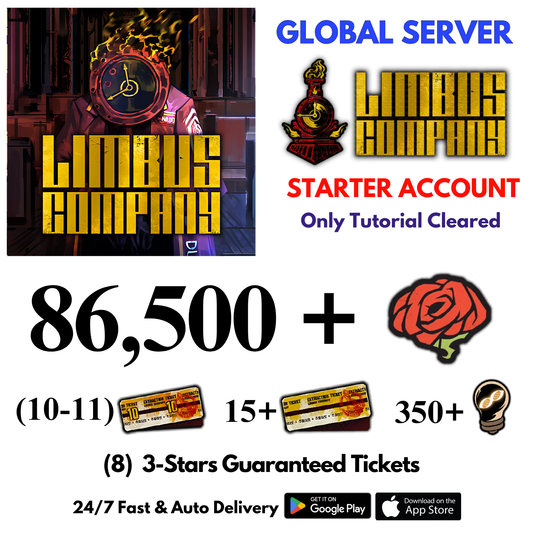 [GLOBAL] 86,500+Gems Limbus Company Starter Reroll Account
