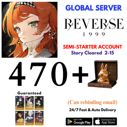 [GLOBAL] 470+Unilogs+Liang+Anjo+Semmel+Kaalaa+Eternity+Regulus Reverse: 1999 Reroll Starter Account