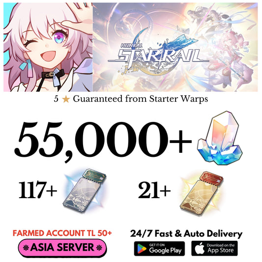 [Asia] 55,000+Jades Honkai Star Rail Farmed Account
